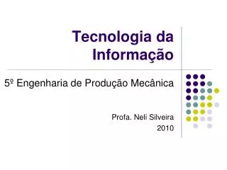 tecnologia da informa o