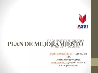 plan de mejoramiento