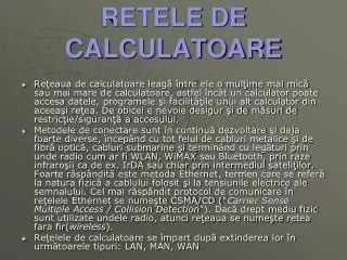 retele de calculatoare