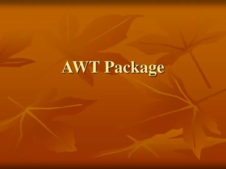 awt package