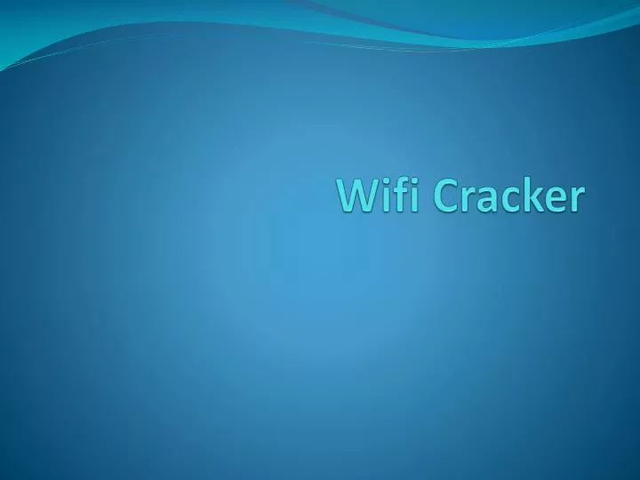 wifi cracker