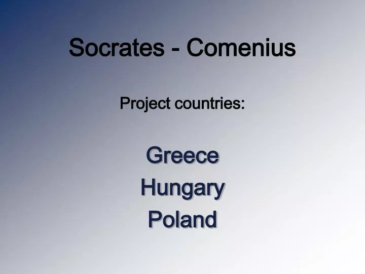 socrates comenius