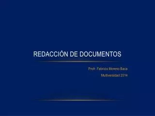 redacci n de documentos