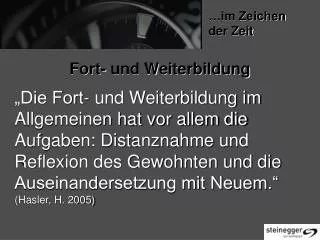 fort und weiterbildung