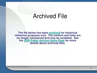 Archived File