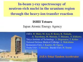 ISHII Tetsuro Japan Atomic Energy Agency