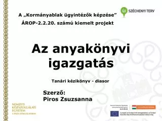 Az anyakönyv i igazgatás