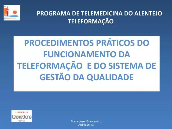 procedimentos pr ticos do funcionamento da teleforma o e do sistema de gest o da qualidade