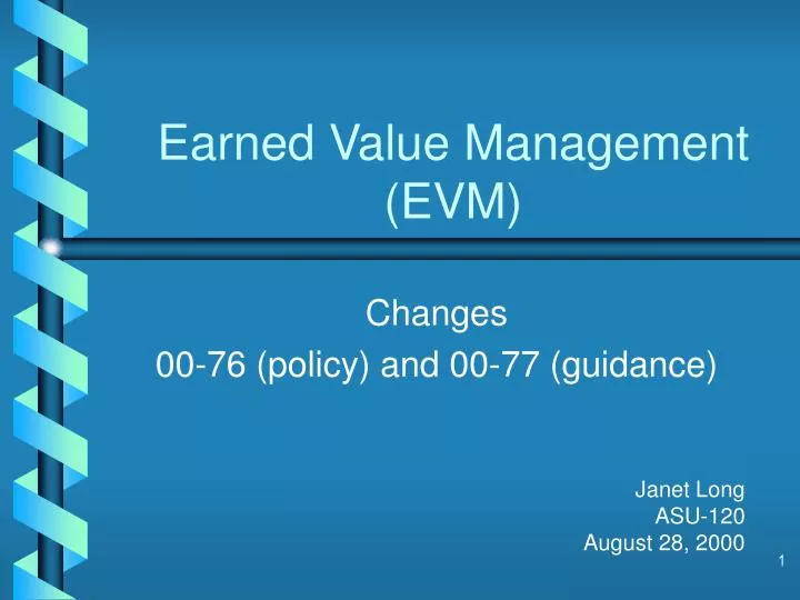 earned value management evm