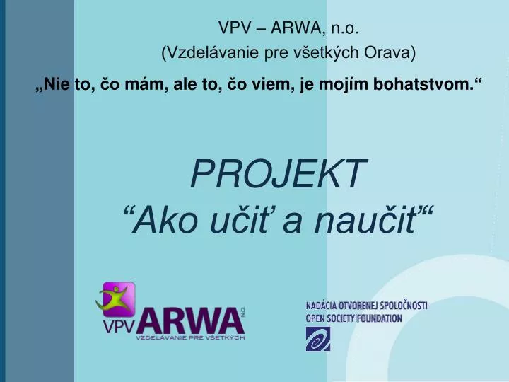 projekt ako u i a nau i