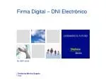 Firma Digital – DNI Electrónico - slide 1