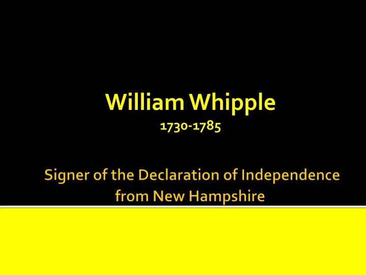 william whipple 1730 1785