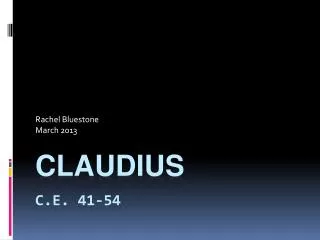 Claudius C.E. 41-54