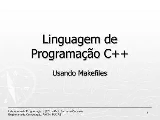 linguagem de programa o c
