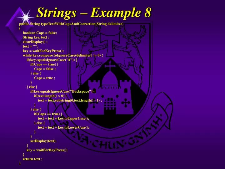 strings example 8