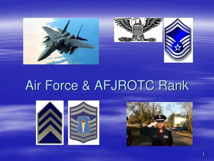 air force afjrotc rank