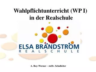 wahlpflichtunterricht wp i in der realschule