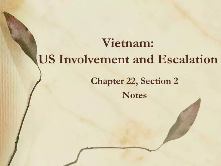 vietnam us involvement and escalation