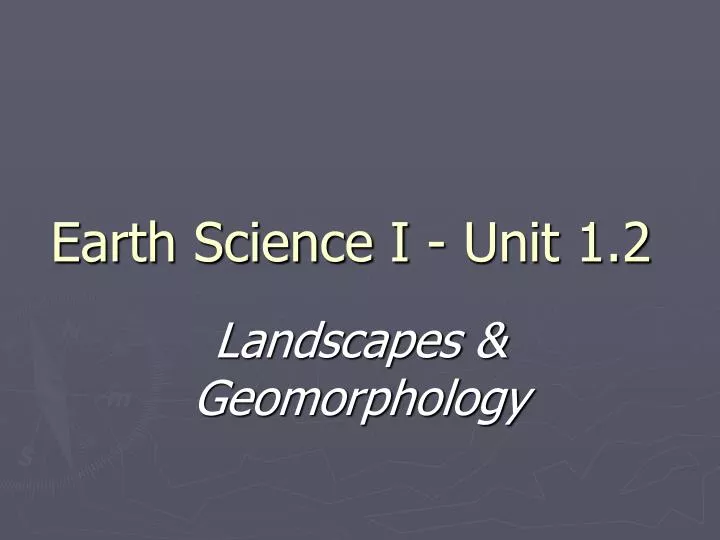 earth science i unit 1 2