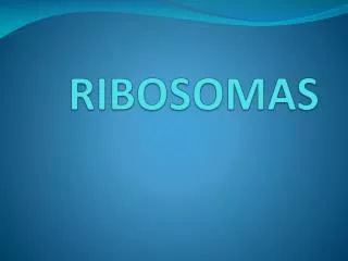 ribosomas