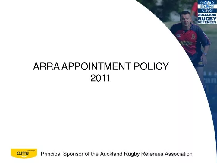 arra appointment policy 2011