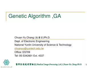 genetic algorithm ga