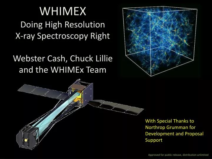 whimex doing high resolution x ray spectroscopy right webster cash chuck lillie and the whimex team