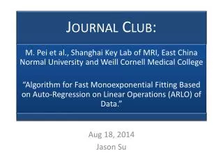 Aug 18, 2014 Jason Su