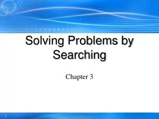 solving problems by searching