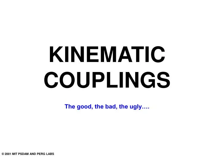kinematic couplings