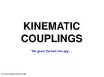 KINEMATIC COUPLINGS - slide 1
