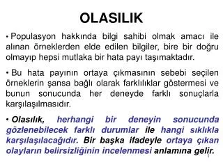 olasilik
