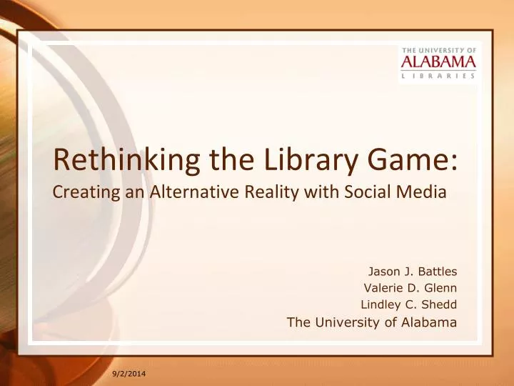 rethinking the library game creating an alternative reality with social media