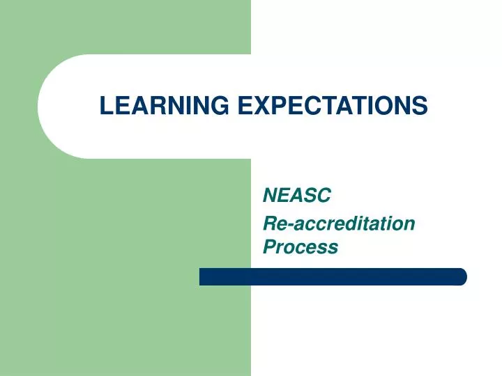 learning expectations