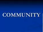 The Essence of Community: Building Unity and Responsibility Among Neighbors - slide 1