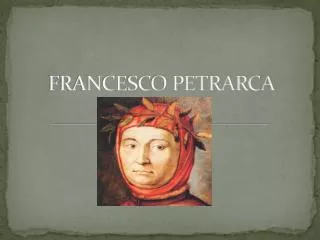 francesco petrarca