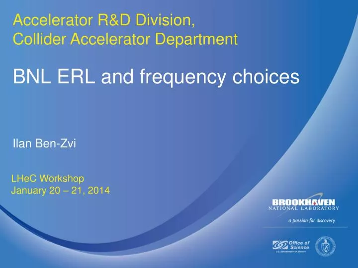 bnl erl and frequency choices
