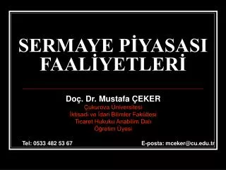 sermaye p yasasi faal yetler
