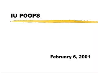 IU POOPS