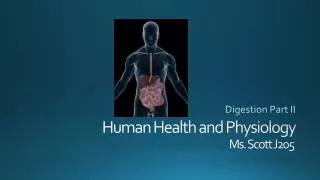 Human Health and Physiology Ms. Scott J205