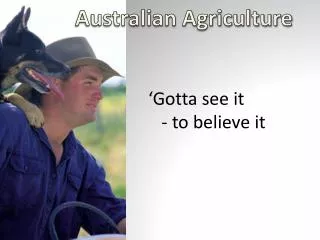 Australian Agriculture
