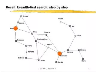Recall: breadth-first search, step by step