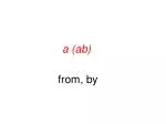 a (ab) - slide 1