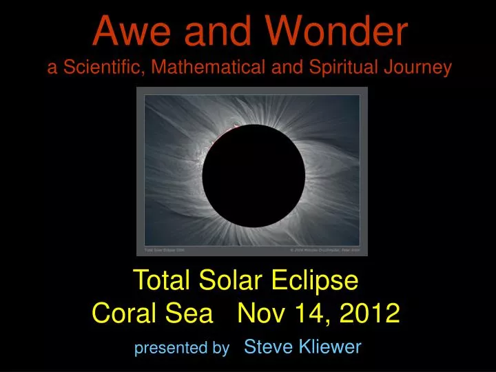 awe and wonder a scientific mathematical and spiritual journey