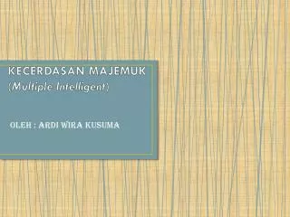 kecerdasan majemuk multiple intelligent