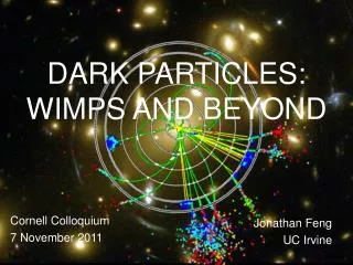 DARK PARTICLES: WIMPS AND BEYOND
