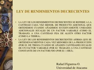 ley de rendimientos decrecientes