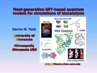 Next-generation DFT-based quantum models for simulations of biocatalysis