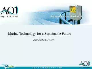 Marine Technology for a Sustainable Future