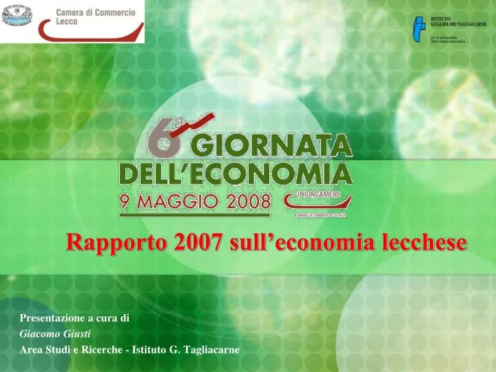 rapporto 2007 sull economia lecchese